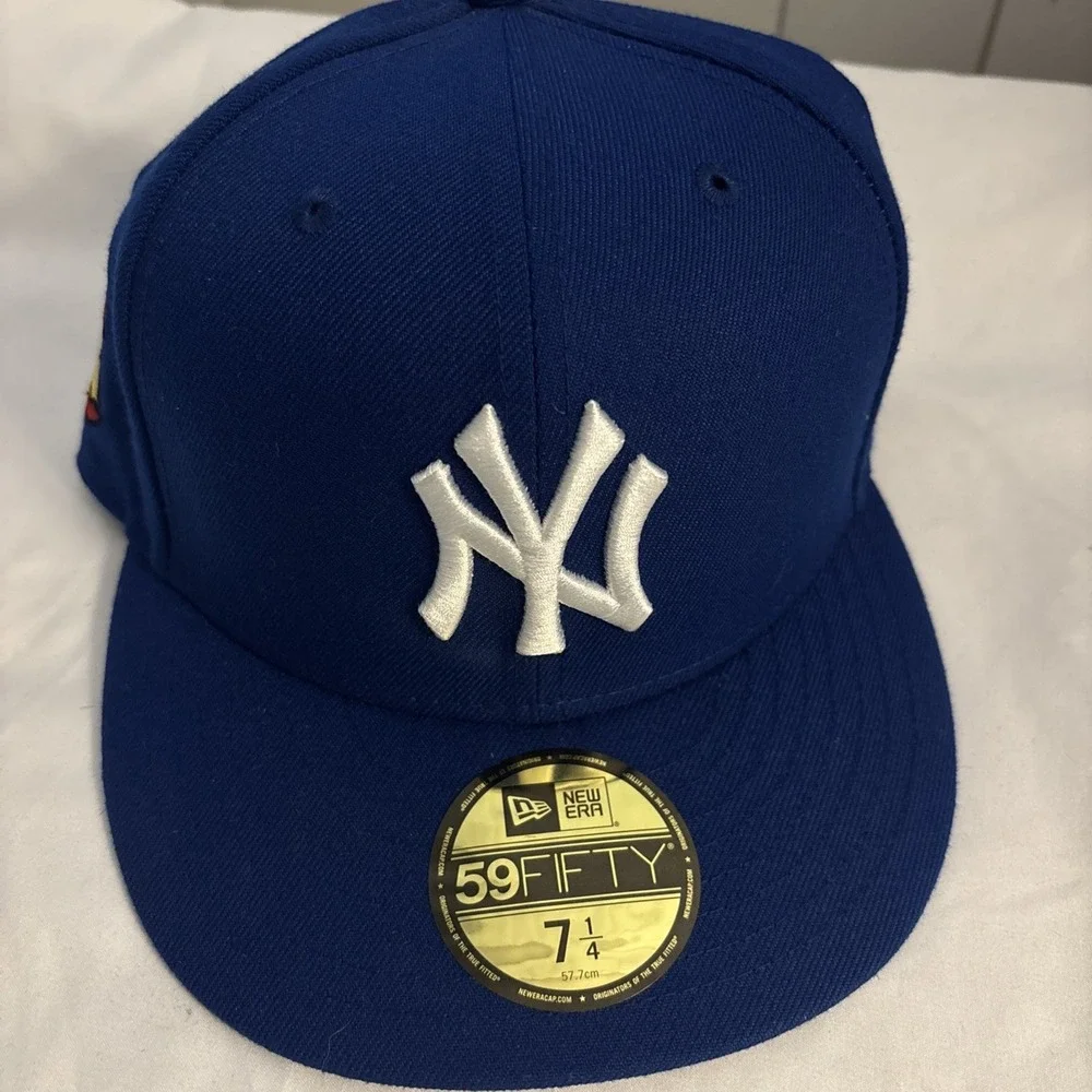 New York Yankees Baseball Era Hat 59FIFTY Fitted Hat -5950 7 1/4 Apple - Picture 2 of 7